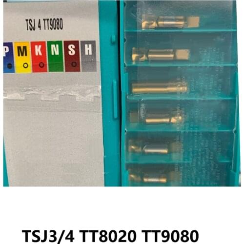 100% Original TSJ3 TT8020 TSJ4 TT9080 TSJ Grooving Turning Tool Lathe Cutter Carbide Inserts 10pcs/box for Steel & Stainless CNC