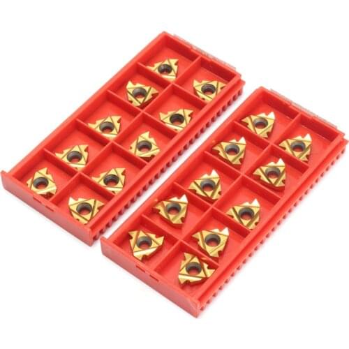 20pcs 16IR AG60 &16ER AG60 Carbide Inserts Internal External Thread CNC Blade