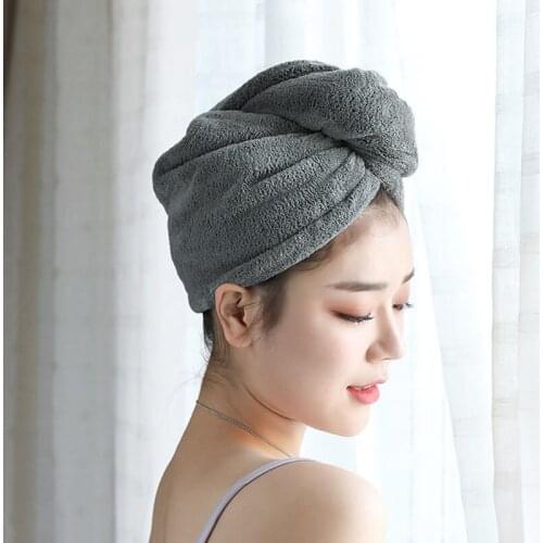 Ladies Towel Microfiber Quick Dry Towel 24x65cm Towel Absorbent Home Textiles Quick Dry Soft Bath Towel Dry Hair Cap Salon Towel