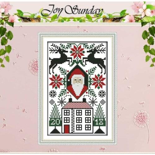 Santa Claus patterns counted Cross Stitch 11CT 14CT Cross Stitch Set Wholesale DIY Cross-stitch Kit Embroidery Needlework