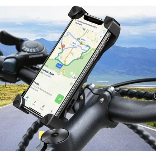360 Degree Rotatable Bicycle Mobile Phone Holder For Bike Phone Support Motocycle Navigation Phone Stand Mountain Bike Handlebar