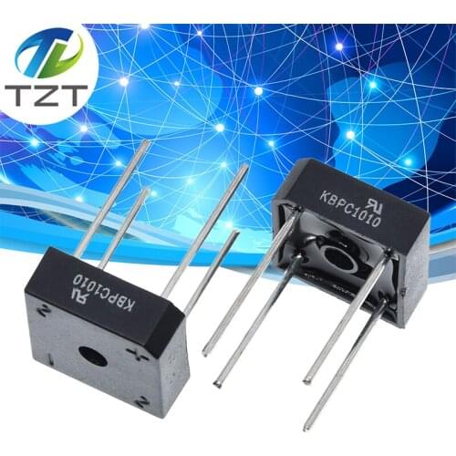 TZT 5pcs/lot Kbpc1010 10a 1000v Diode Bridge Rectifier Kbpc1010