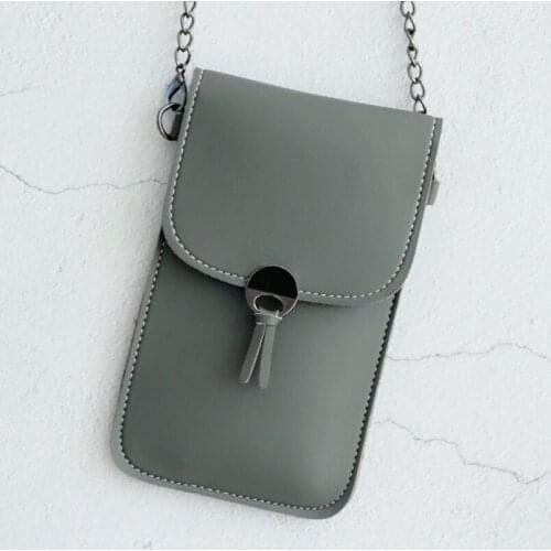 Women Wallets Chain Shoulder Straps Transparent Bag Card Holders Women Cell phone Pocket Handbag Ladies Clutch Phone Purse 2020