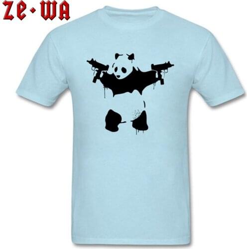 Badness Ruffian Panda Gunners New Tshirt Summer/Autumn Tops Shirts Normal Tops Shirt Custom Funny Printed T Shirt Men