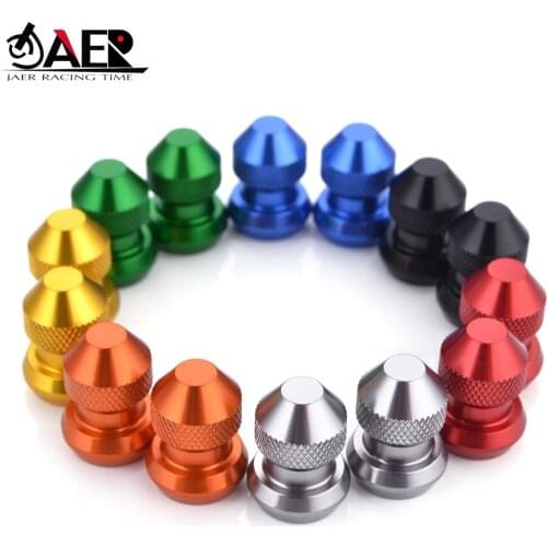 JAER Motorcycle Auto Tubeless Tyre Wheel Stem Air Valve Caps Car Tire Valve Caps Car Atv Truck Bike MTB Dust Dustproof Caps