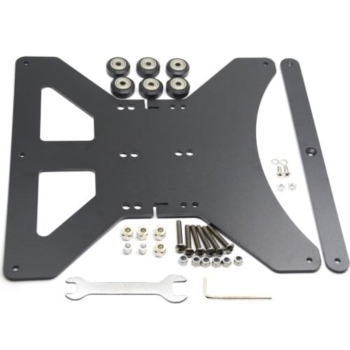 Befenybay Modular Y Carriage Plate Upgrade Kit 260x260x3.5mm for 2040V Aluminum Profile for Creality CR-10 3D Printer (260mm)