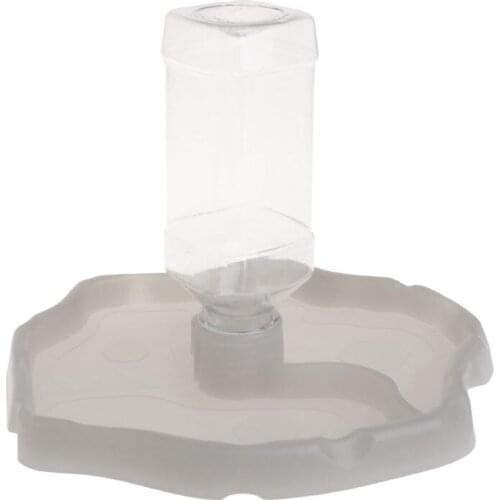 Reptile Feeder 2 in 1 Automatic Water Food Feeding Plate Lizard Turtle Dispenser