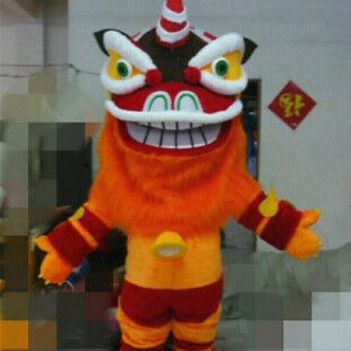 Furry Cosplay Costume Lion Dance Mascot Fursuit Chinese New Year Festival Performance Suit Ethnic Lion Dance Cultural Ad Costume