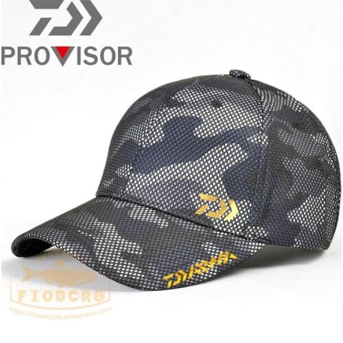 2022 Men Fishing Daiwa Camouflage Outdoor Baseball Cap Mens Tactical Camouflage Hat Sports Breathable Caps