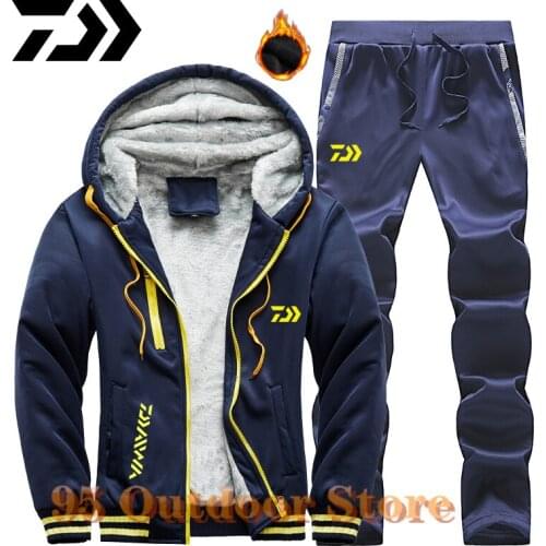 DAIWA Men Fishing Clothes Long Sleeve Hoodie Fishing Suit Pant Outdoor Sport Fishing Suits Quick Dry Breathable Fishing Jacket