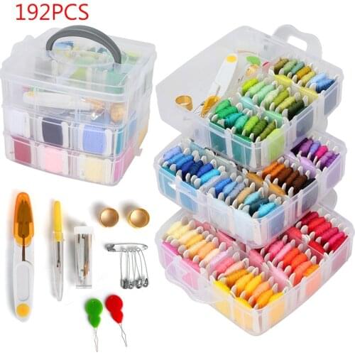 Embroidery Thread Floss Set 150 Colors Cross Stitch Floss Rainbow Color Sewing Threads DIY Sewing Accessories Kit Tool For Women