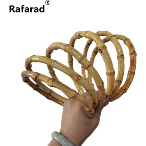 O Shape Nature China Factory Supplier Fashion Handmade Obag Purse Handles Frames Wholesale Bamboo Handles For Handbags Handle