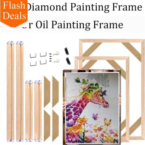 DIY Wood Diamond Painting Frame DIY Wood rhinestone pictures Frame DIY Diamond EmbroIdery full Frame Christmas gift decor home