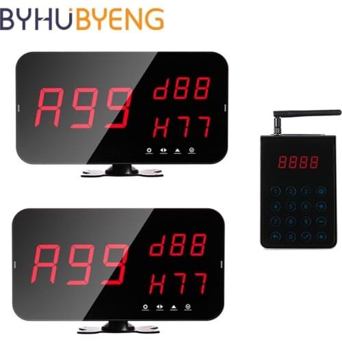 BYHUBYENG Display Keypad Queue System Calling System Wireless For Hospital Restaurant Atencion Al Cliente Equipo De Restaurante