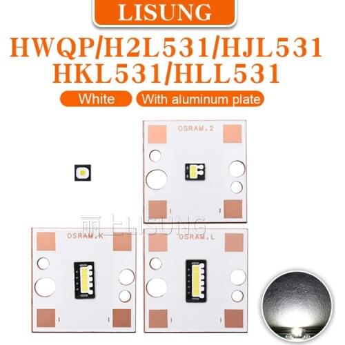 Dc 9v 12v High Power Hwqp H2l531 Hll531.te 5-22w 1 2 3 4 5 Chip Super Bright White Lamp Beads Car Headlight Wick With Pcb