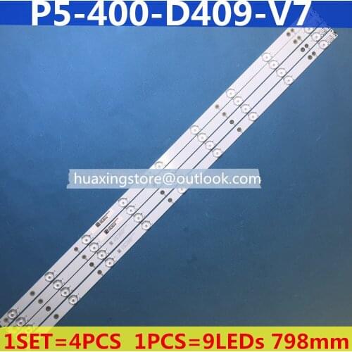 LED Backlight strip 9lamp For SO NY 40" 40PFL3240/T3 KDL-40R350B 40EU3000 40DH6000 GJ-DLEDII P5-400-D409-V7 1set=4pcs