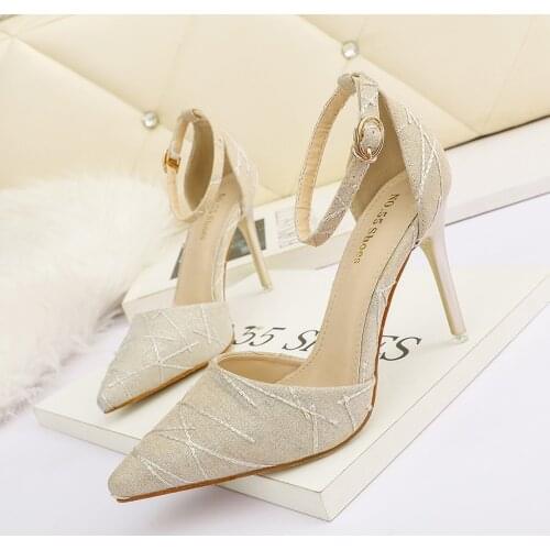 Fashion Mary Jane Shoes For Women Heels 2021 Office Shoes Women Sexy High Heels Summer Designer Shoes Woman Pointed Toe Heels