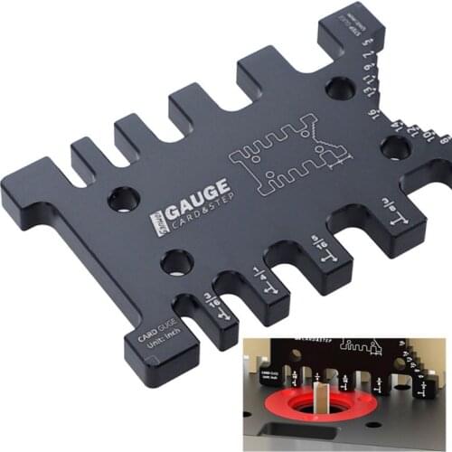 High Precision Tenon Caliper Meter Card Metric Imperial Carpentry Router Saw Measuring Ruler Table Machine Tool M7DA