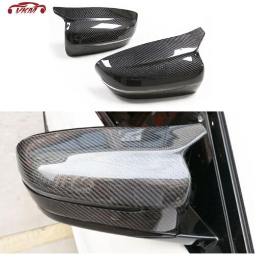 Dry Carbon Fiber /FRP Unpainted Black Material Mirror Cover for BMW 5 8 Series F90 M5 F91 F92 M8 2018 UP Add on style