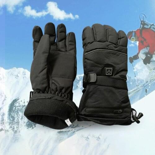 1 Pair Motorcycle Gloves Riding Glove Ski Gloves Touch Screen Electric Heated Windstopper Warm Full Finger For Winter Sport