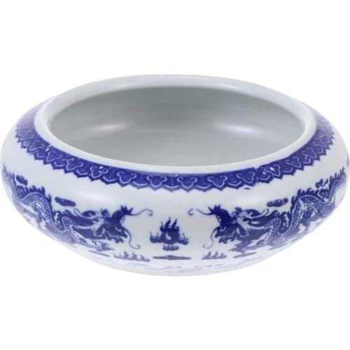 1pcs Ink Brush Washing Tray Ceramic Ink Brush Washer Sumi-Brush Washer for Office School