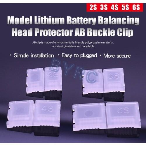 20pcs/lot 2S 3S 4S 5S 6S JST-XH Balanced Head Protection Balance Plug Savers AB Clip for Battery