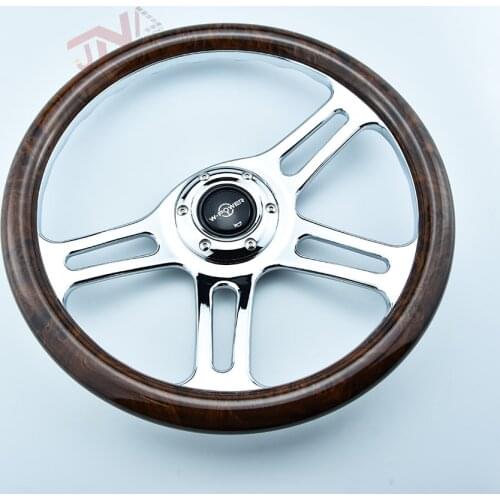 350 MM Car Interior Part Wood Steering Wheel Auto Steering Wheel