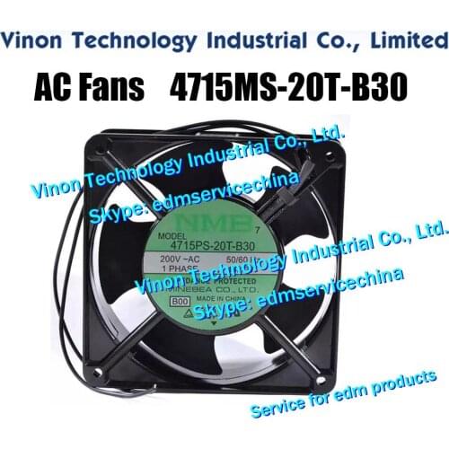 4715MS-20T-B5 or 4715MS-20T-B30 edm AC Fans for S odick Wire EDM Repair Parts (please leave us message the part number)