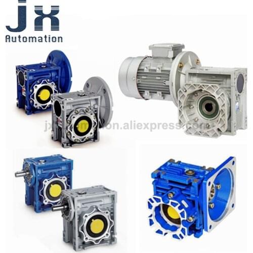 Worm Gearbox Reducer NMRV30 40 50 63 75 90 110 130 Aluminum Alloy NMRV Reducer For Stepping Servo Motor