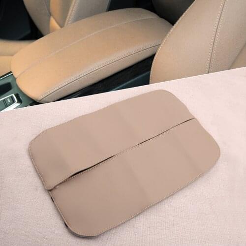 CITALL 2Pcs/Set Car Center Console Armrest Cover Fit For BMW X5 E70 X6 E71 2008 2009 2010 2011 2012 2013 Beige