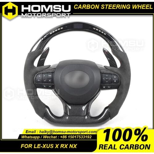 Custom LED carbon fiber steering wheel For Lexus ES LX RX NX/ for all car models Private custom LED carbon fiber steering wheel