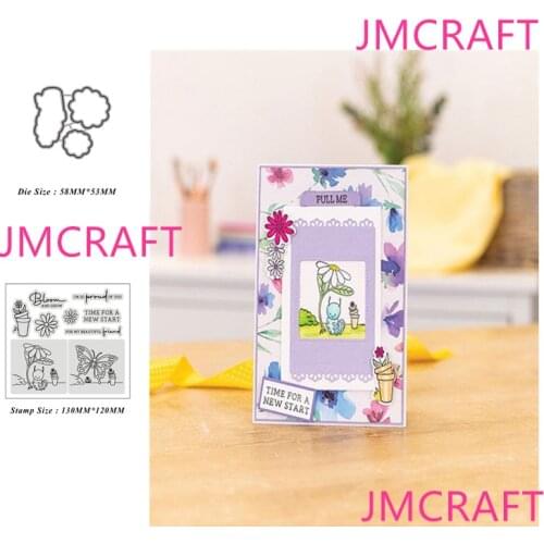 JMCRAFT 2021 New Flower Metal Cutting Dies Stencils Stamp For DIY Scrapbooking Photo Album Decorative Embossing Paper DIY Cards