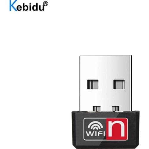Kebidu 150Mbps MT7601 Network Card Mini Wireless USB Wifi Adapter USB2.0 Receiver Dongle For Desktop Laptop Windows MAC 802.11N