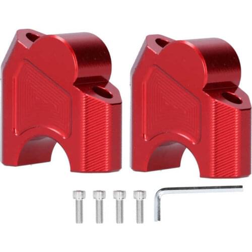 Cow Horn Vintage Car Parts 28mm Red Motorcycle Handlebar Riser Fit for Benelli TRK251/502C/TRK502/502X/Cub BJ500/752S