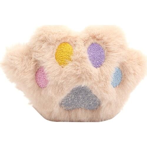 Legendog Cute Cartoon Plush Cat Paws Shape With Catnip Playing Interactive Pets Cat Toys Kitten Teeth Grinding Bite Accessories
