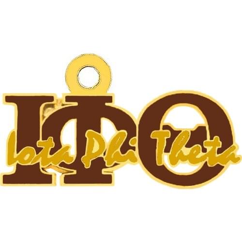 New popular enamel metal metal Greek letter IOTA PHI THETA label charm college society fraternity jewelry DIY pendant