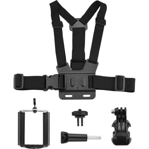 New Mobile Phone Chest Mount Harness Strap Smartphone Camera Chest Clip Holder Adjustable Vlog Photo Harness Strap Mount
