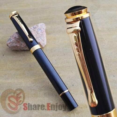 ROLLER BALL PEN JINHAO 500 EXECUTIVE BLACK AND GOLDEN BUSINESS OFFICE STAITONERY BEST GIFT