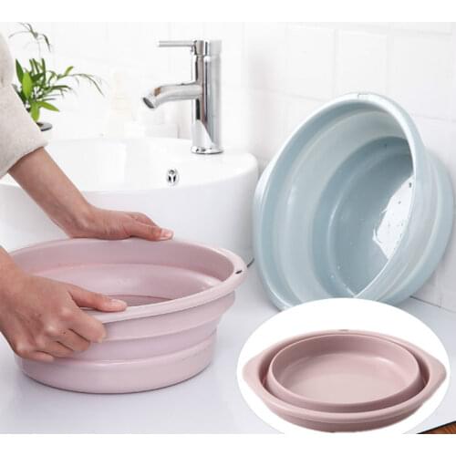 Portable Folding Bucket Foldable Basin Tourism Outdoor Folding Bucket Fishing Promotion Camping Car Wash Bucket Outdoor Camping