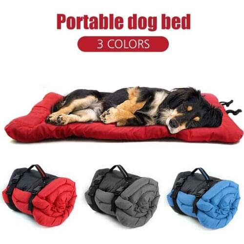 Foldable dog mat portable dog bed outdoor travel dog mat waterproof pet cat puppy dog bed small large dog