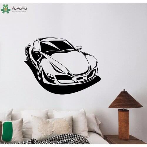 YOYOYU Wall Decal Racing Car Vinyl Wall Stickers Livingroom Decoration Modern Fashion Design Automobile Pattern Home Decor CY352