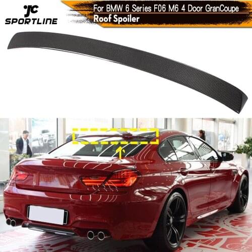 Rear Roof Spoiler Lip for BMW 6 Series F06 M6 4 Door 2012 - 2016 Carbon Fiber Rear Roof Spoiler Window Lip Wing Lid