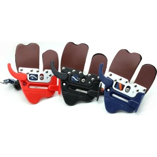 DECUT Archery Finger Tab Left and Right Hand Archery Finger Guard Protection Pad Glove Tab Finger Protector For Hunting MIXHAR