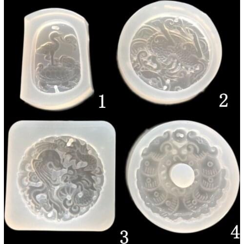 Mirror drop mold antique jade pendant cake mold