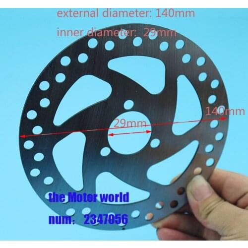 1 pcs 140mm 29mm Aluminum Rear Sprocket Silver Bike Motorrad Brake pads Rotor For 47cc 49cc wheel