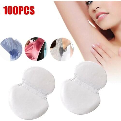 100pcs Underarm Dress Clothing Armpit Care Sweat Scent Perspiration Pad Shield Absorbing Deodorant Antiperspirant