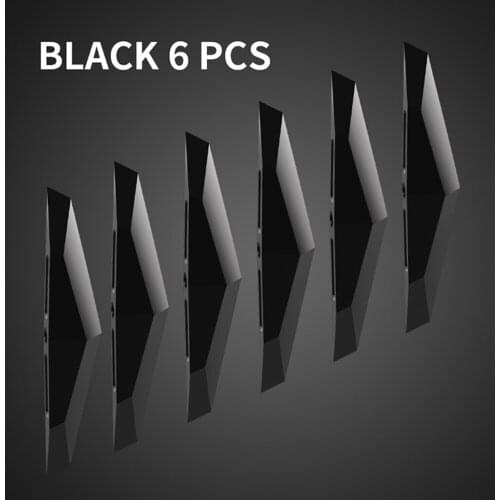 6pcs Car Door Edge Guards Auto Door Bumper Guard Scratch Resistant Strips , Self-adhesive