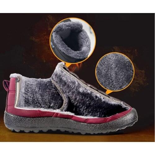 Slip-on Winter Boots Men Warm High-Top Mens Shoes Comfortable Fur Men Boots For Mens Plush Casual Shoes Man Flats Botines