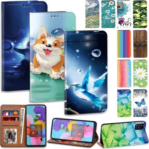 Phone Case for Samsung Galaxy A51/A71/A70/A70S/A41/A50/A50S Print Pattern Wallet Phone Protective Case