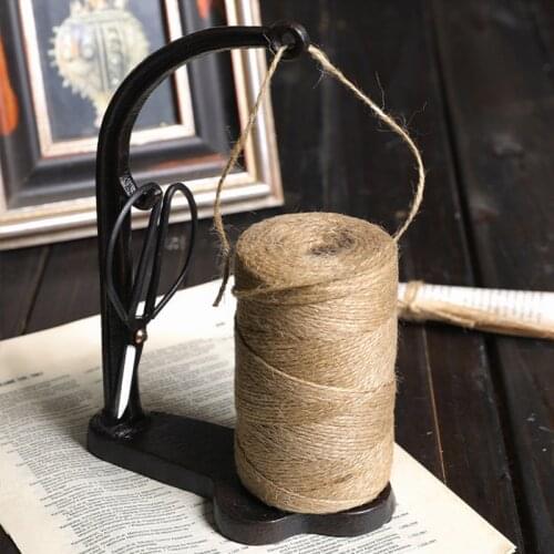 Cast Iron Winder Twine Rope Organizer Holder Retro Ornaments Home Decor DIY Handmade Photography Props Cord Roll Bracket Rack